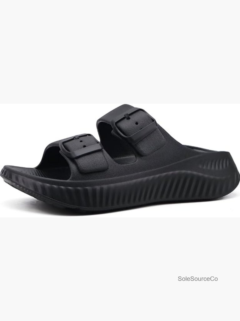 Recovery Sandals With Arch Support, Adjustable Cushion Slides